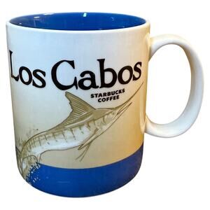 Starbucks Coffee Los Cabos Mug Global Icon Collection Marlin Mexico Ceramic 2011